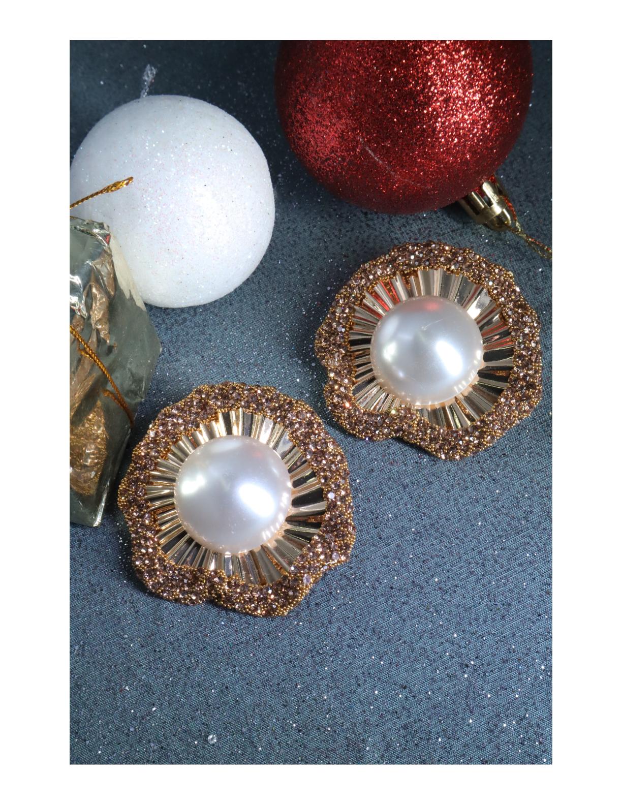 Celeste Pearl Statement Earrings