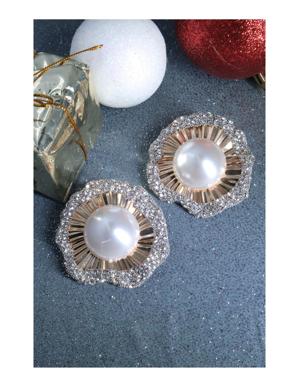 Celeste Pearl Statement Earrings
